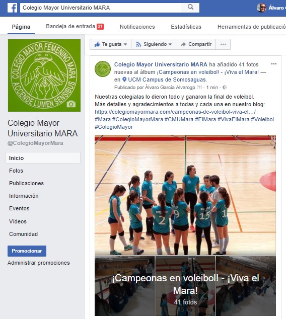 Álbum de fotos en Facebook - Campeonas de voleibol - ¡Viva el Mara! - CMU Mara - Voleibol - Actividades conjuntas - Colegio mayor Mara - Colegio Mayor en Madrid - Campeonas de voleibol - Actividades Conjuntas - Final contra el Colegio Mayor San Agustín
