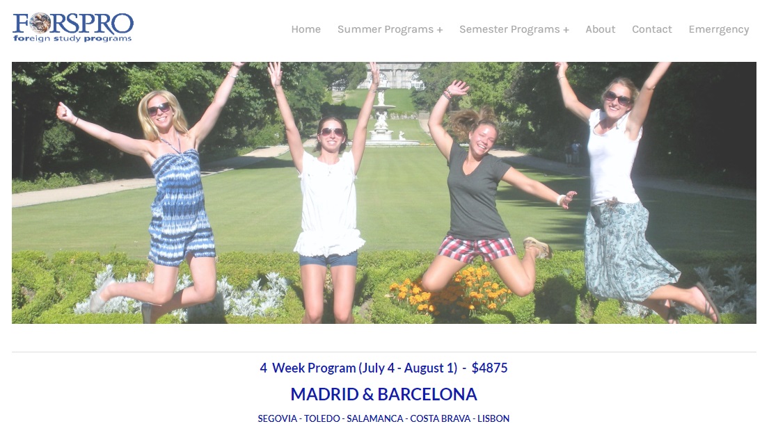 FORSPRO - Foreign Study Programs - FORSPRO en el CMU Mara en Madrid - Study abroad in Spain - Colegio Mayor Mara - Colegio Mayor en Madrid